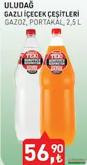 ULUDAĞ GAZLI İÇECEK ÇEŞİTLERİ GAZOZ/PORTAKAL 2,5 L ULUDAĞ GAZLI İÇECEK ÇEŞİTLERİ GAZOZ/PORTAKAL 2,5 L